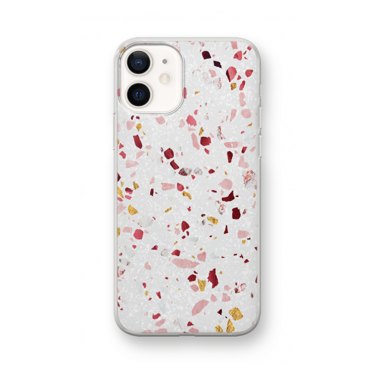 Terrazzo N°9: iPhone 12 mini Transparant Hoesje