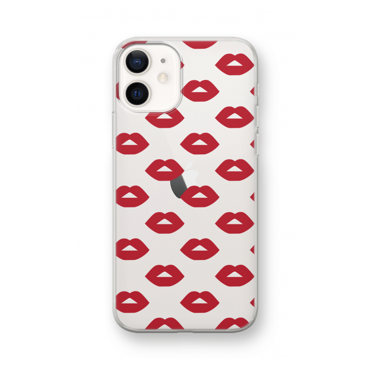 Lips: iPhone 12 mini Transparant Hoesje