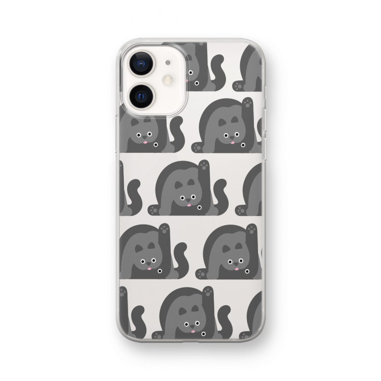 Cats: iPhone 12 mini Transparant Hoesje
