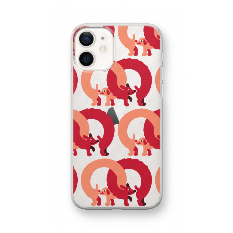 Dogs: iPhone 12 mini Transparant Hoesje