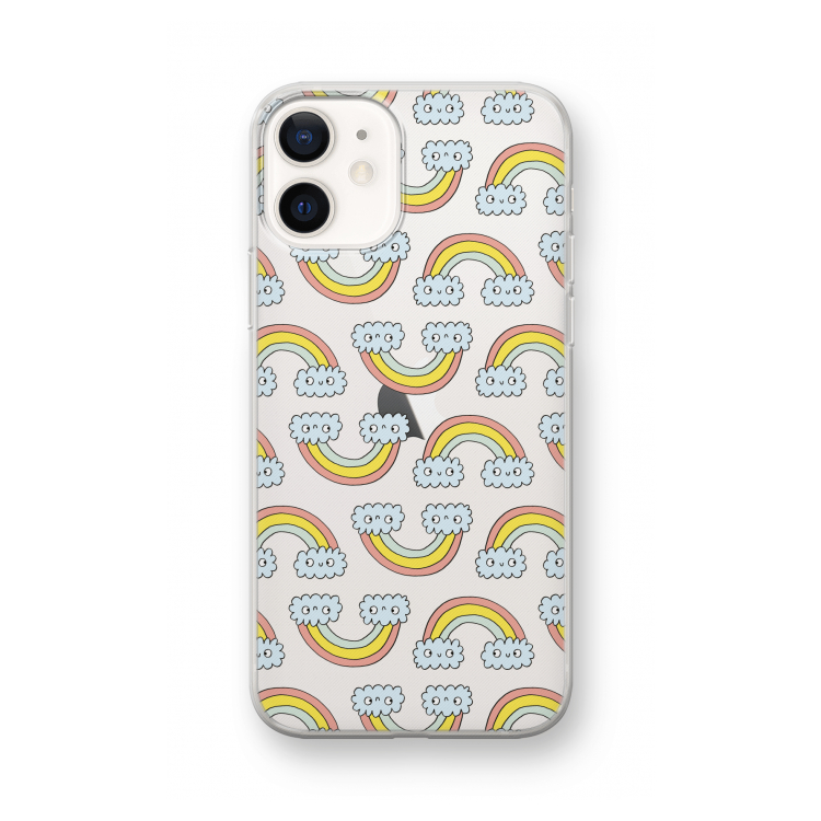 Regenboog: iPhone 12 mini Transparant Hoesje