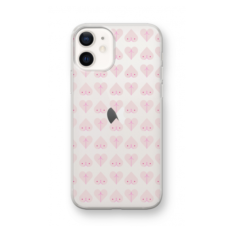 Ass 'n Titties: iPhone 12 mini Transparant Hoesje