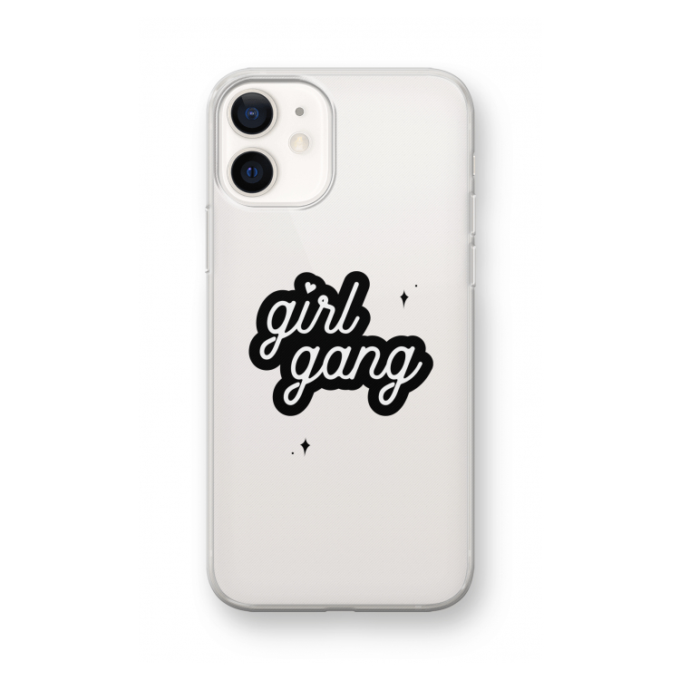 Girl Gang: iPhone 12 mini Transparant Hoesje