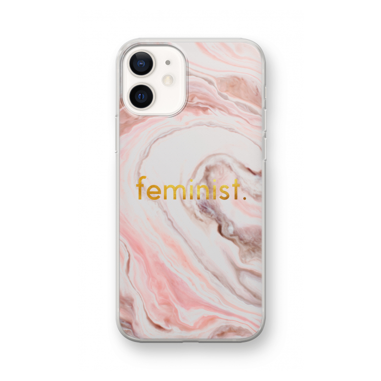 Feminist: iPhone 12 mini Transparant Hoesje