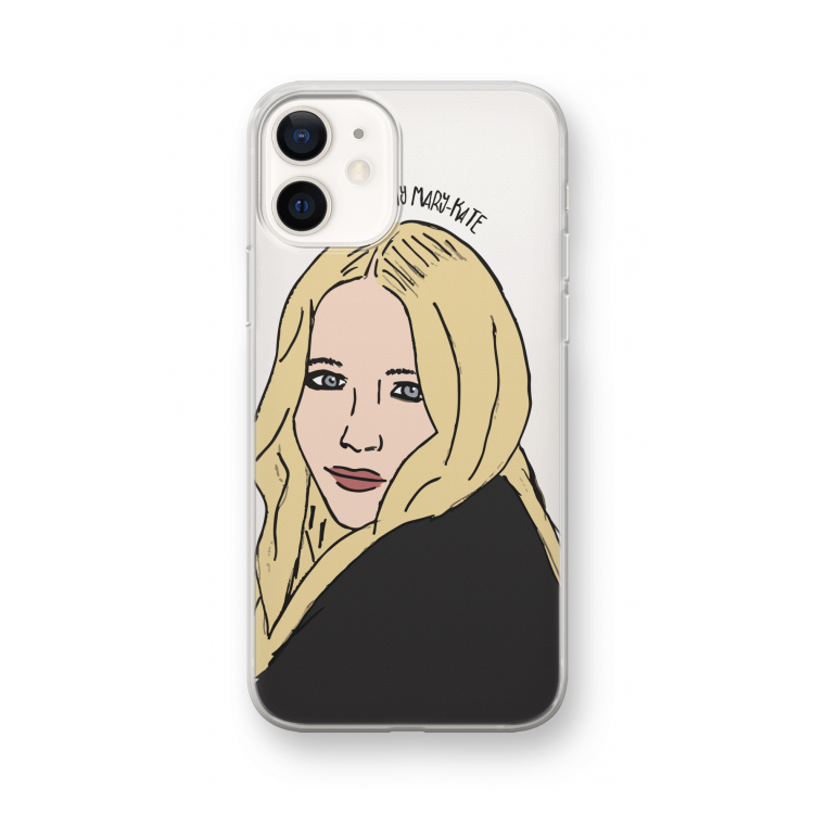 Mary Kate: iPhone 12 mini Transparant Hoesje