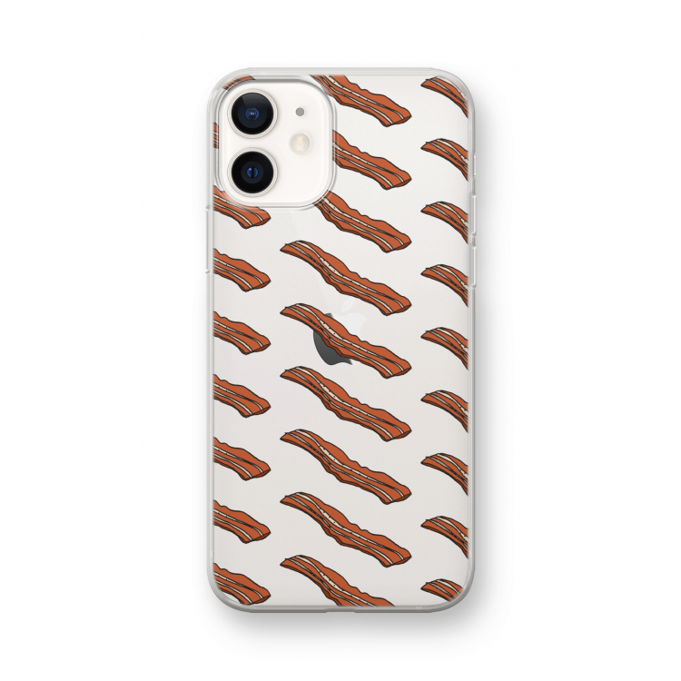 Bacon to my eggs #2: iPhone 12 mini Transparant Hoesje