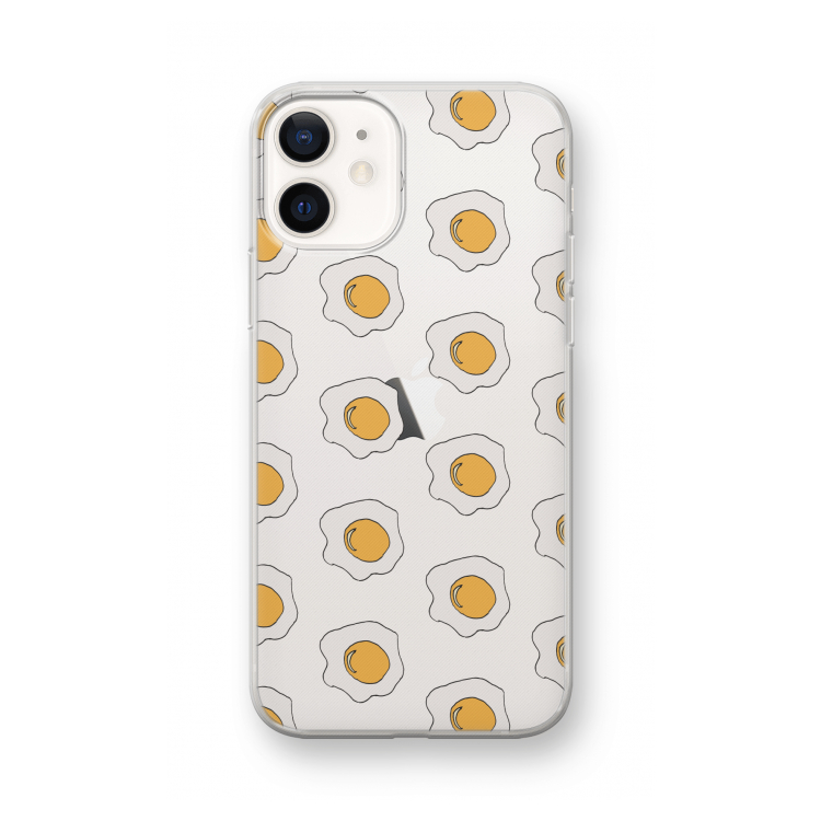 Bacon to my eggs #1: iPhone 12 mini Transparant Hoesje