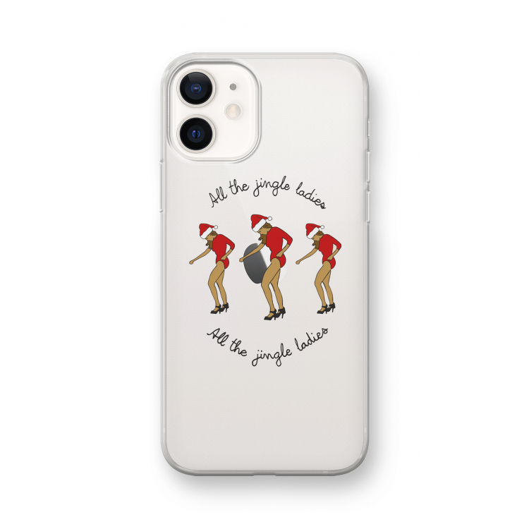 Jingle Ladies: iPhone 12 mini Transparant Hoesje