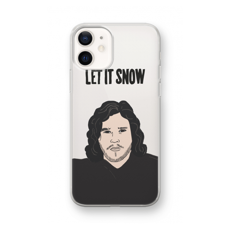 Let It Snow: iPhone 12 mini Transparant Hoesje