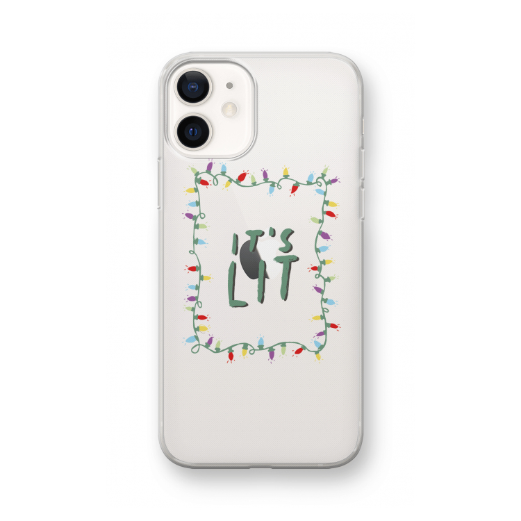 It's Lit: iPhone 12 mini Transparant Hoesje