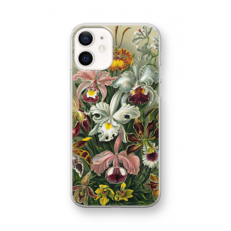 Haeckel Orchidae: iPhone 12 mini Transparant Hoesje