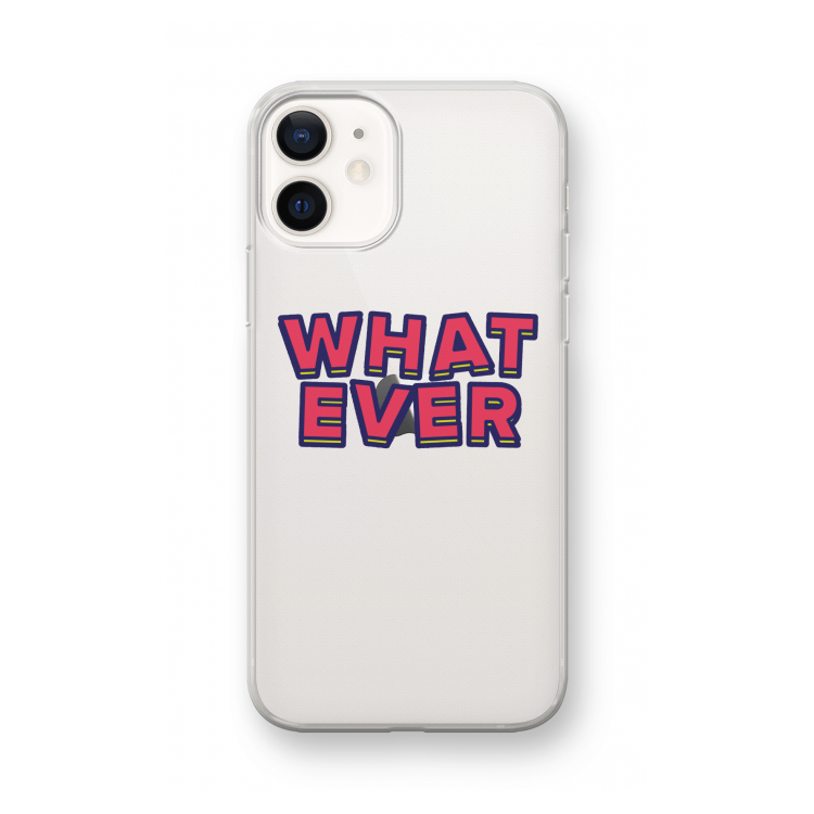 Whatever: iPhone 12 mini Transparant Hoesje