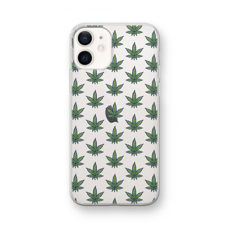 Weed: iPhone 12 mini Transparant Hoesje