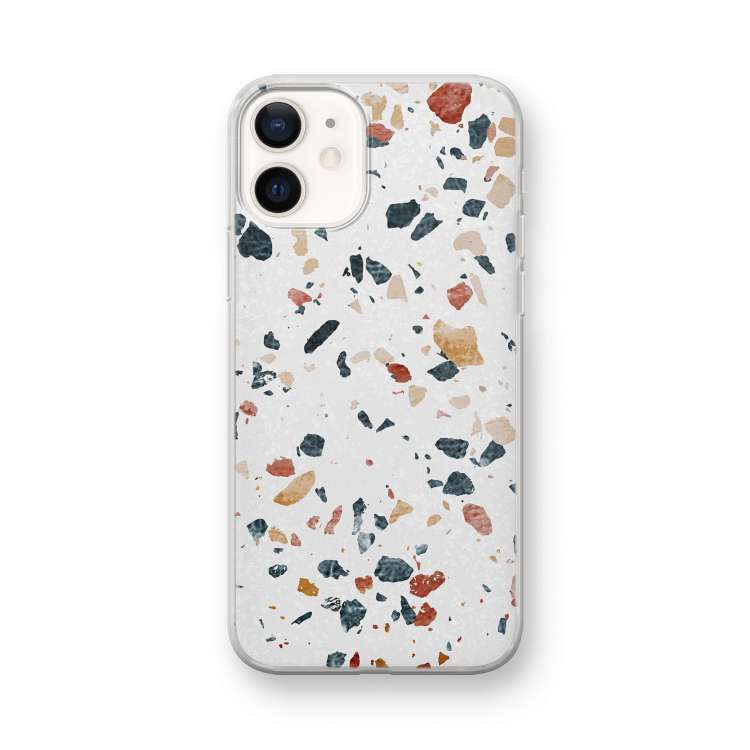Terrazzo N°4: iPhone 12 mini Transparant Hoesje