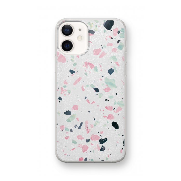 Terrazzo N°3: iPhone 12 mini Transparant Hoesje