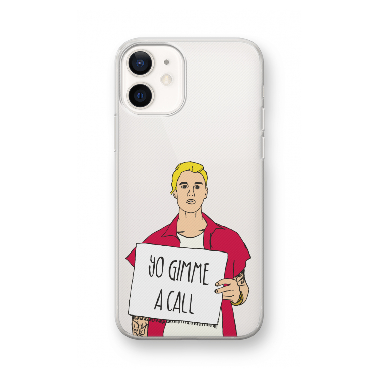 Gimme a call: iPhone 12 mini Transparant Hoesje