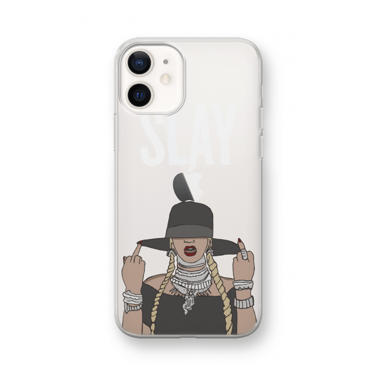 Slay All Day: iPhone 12 mini Transparant Hoesje