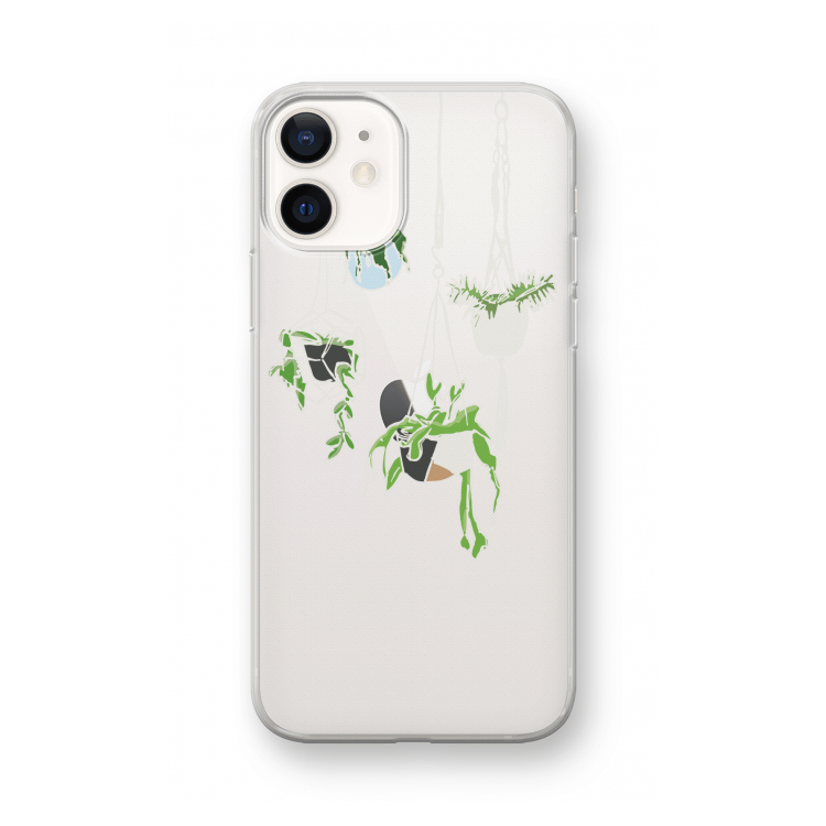 Hang In There: iPhone 12 mini Transparant Hoesje