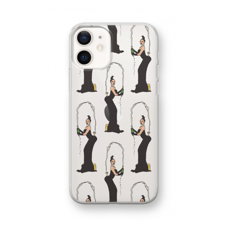 Pop Some Kim: iPhone 12 mini Transparant Hoesje
