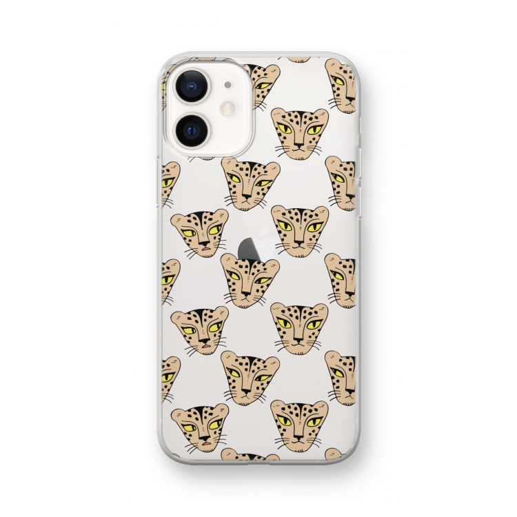 Tijger: iPhone 12 mini Transparant Hoesje