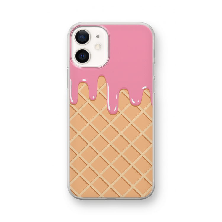 Ice cream: iPhone 12 mini Transparant Hoesje