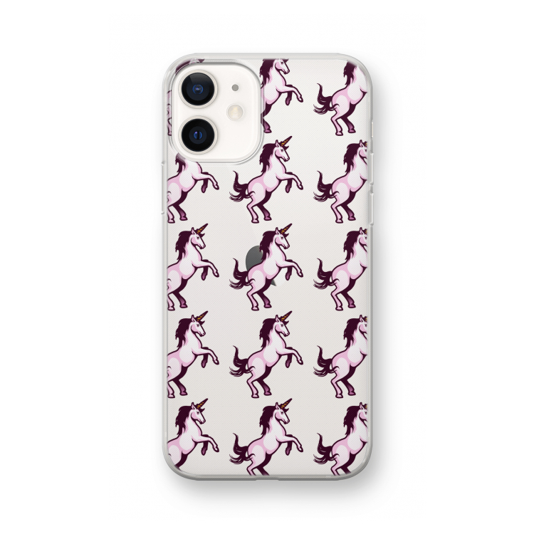 Musketon Unicorn: iPhone 12 mini Transparant Hoesje