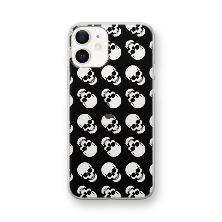 Musketon Skulls: iPhone 12 mini Transparant Hoesje