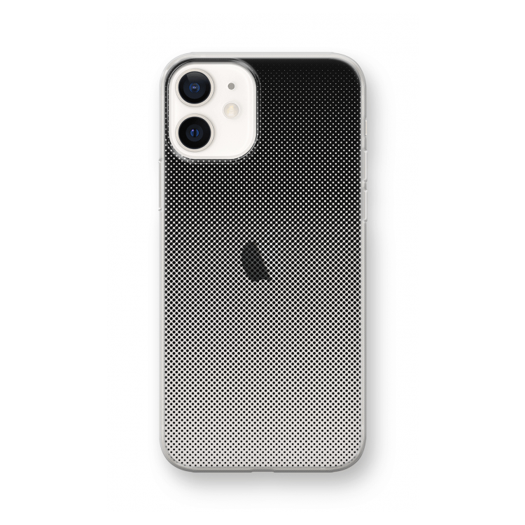 Musketon Halftone: iPhone 12 mini Transparant Hoesje