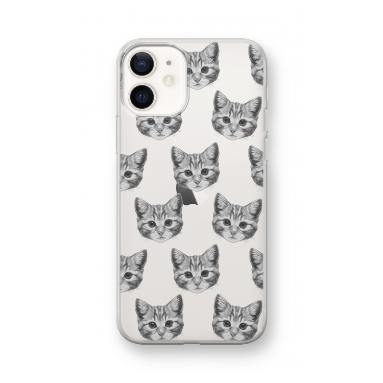 Kitten: iPhone 12 mini Transparant Hoesje