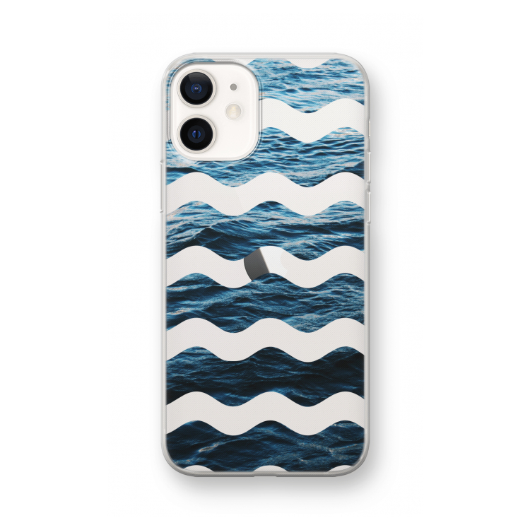 Oceaan: iPhone 12 mini Transparant Hoesje