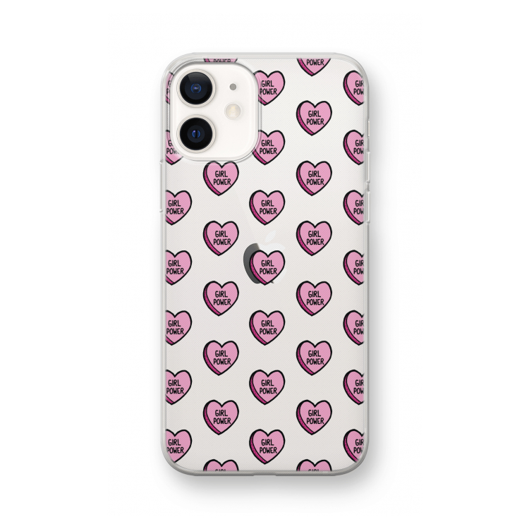 GIRL POWER: iPhone 12 mini Transparant Hoesje