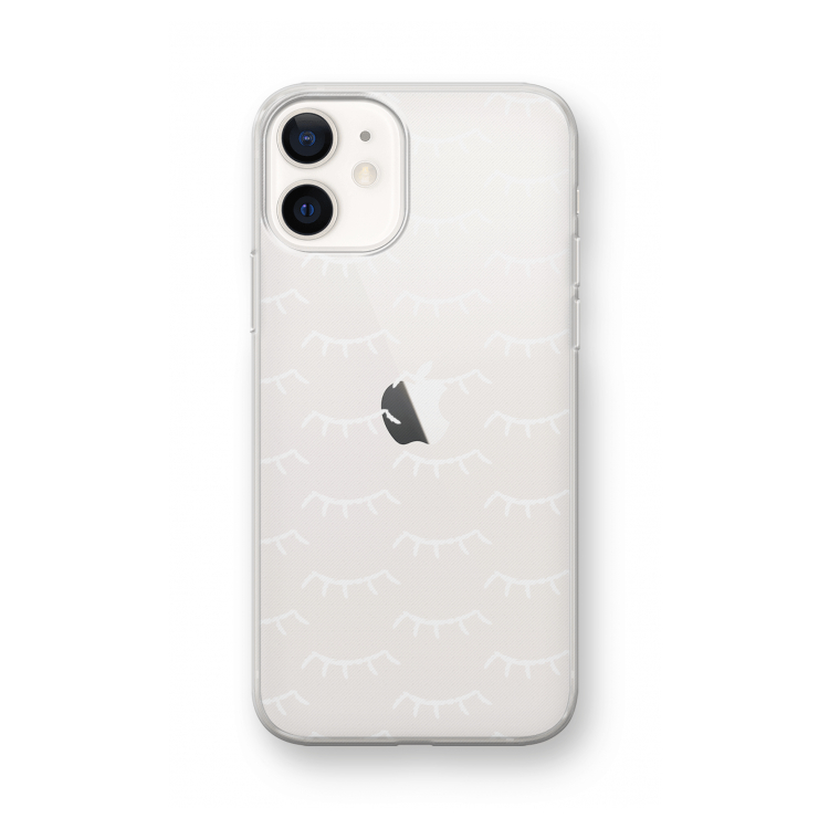 Wimpers: iPhone 12 mini Transparant Hoesje