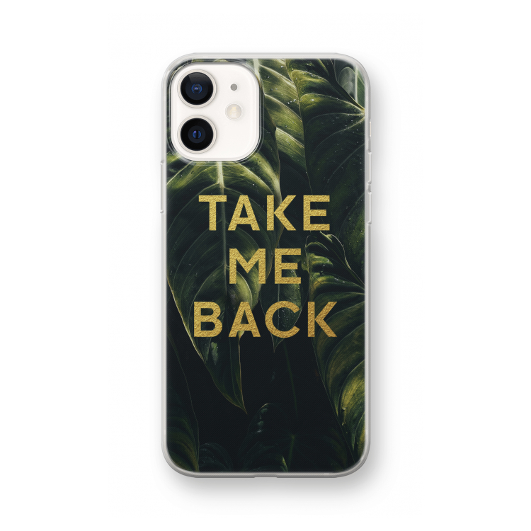 Take me back: iPhone 12 mini Transparant Hoesje