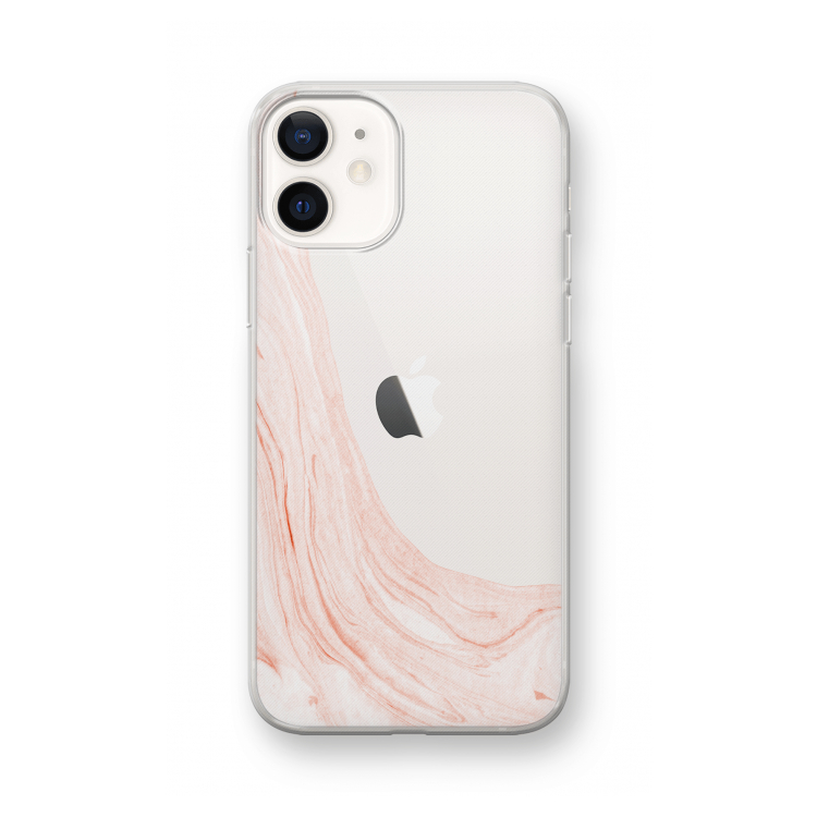 Peach bath: iPhone 12 mini Transparant Hoesje