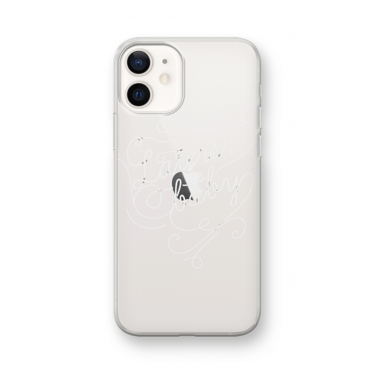 Laters, baby: iPhone 12 mini Transparant Hoesje
