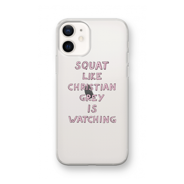 Christian Grey: iPhone 12 mini Transparant Hoesje