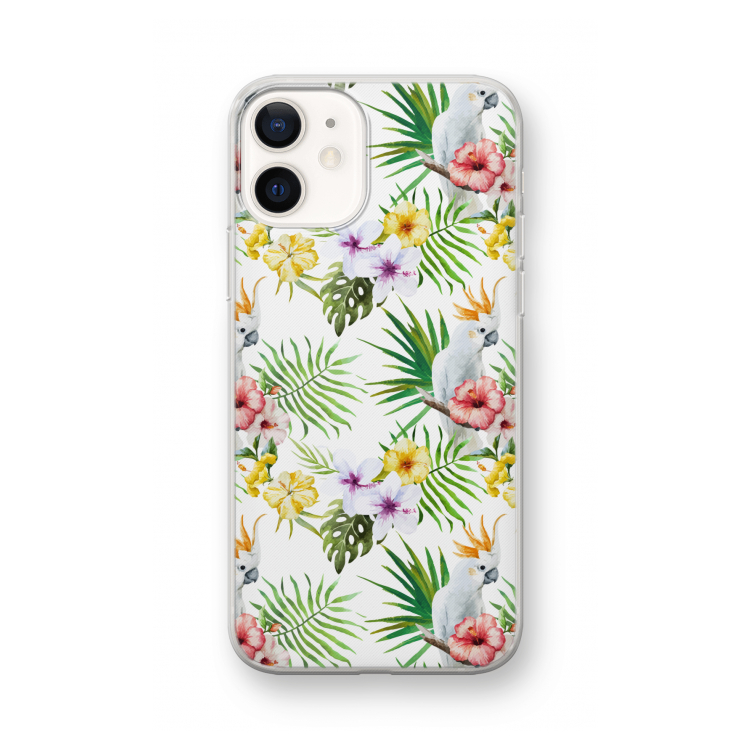 Gele kuif: iPhone 12 mini Transparant Hoesje