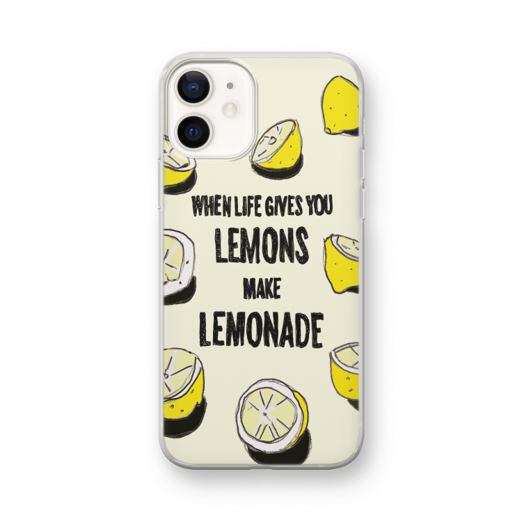 Lemonade: iPhone 12 mini Transparant Hoesje