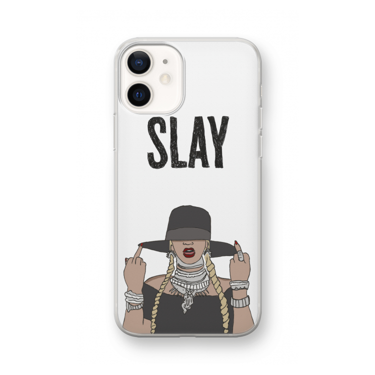 Slay All Day: iPhone 12 mini Transparant Hoesje