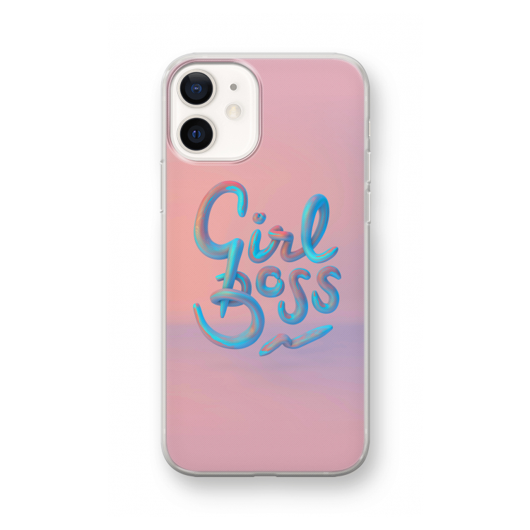 Girl boss: iPhone 12 mini Transparant Hoesje