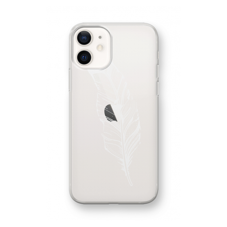 Pluim: iPhone 12 mini Transparant Hoesje
