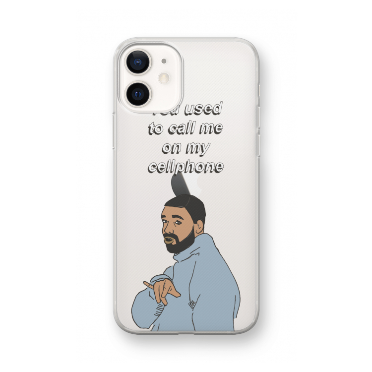 Hotline bling: iPhone 12 mini Transparant Hoesje