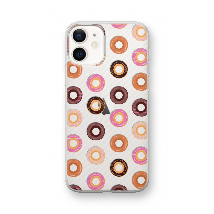 Donuts: iPhone 12 mini Transparant Hoesje