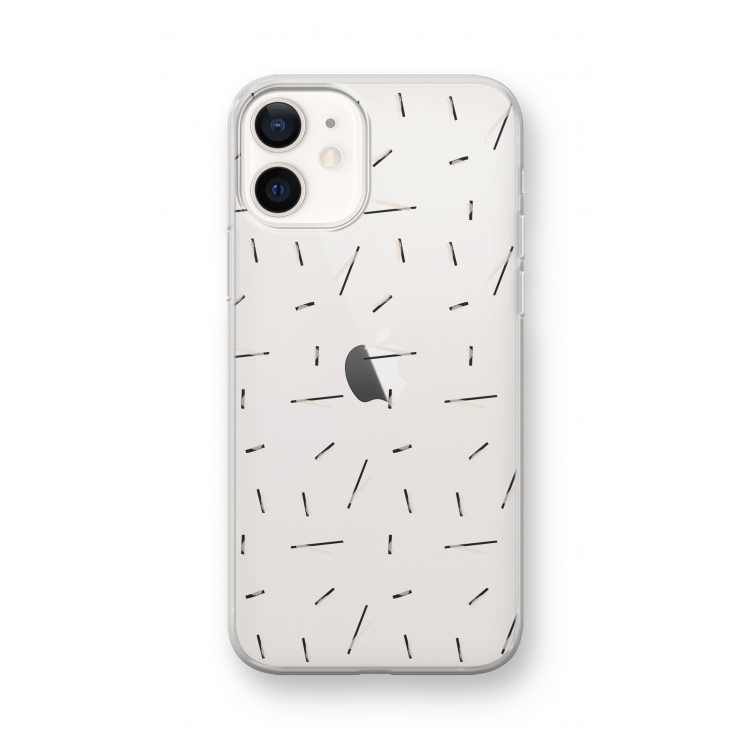 Hipster stripes: iPhone 12 mini Transparant Hoesje