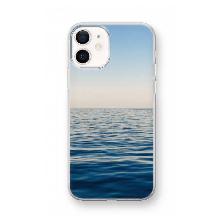 Water horizon: iPhone 12 mini Transparant Hoesje
