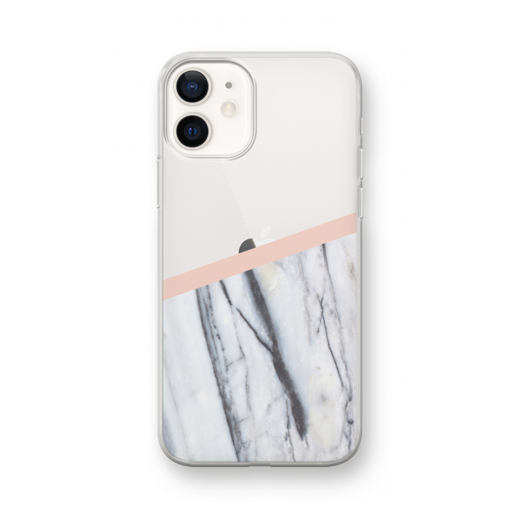 A touch of peach: iPhone 12 mini Transparant Hoesje
