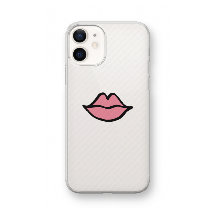 Kusje: iPhone 12 mini Transparant Hoesje