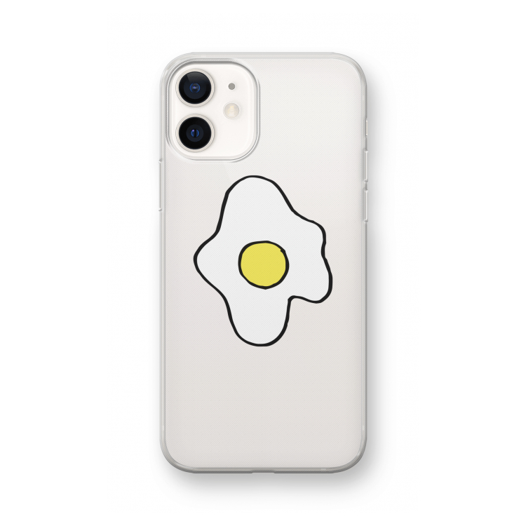 Spiegelei: iPhone 12 mini Transparant Hoesje
