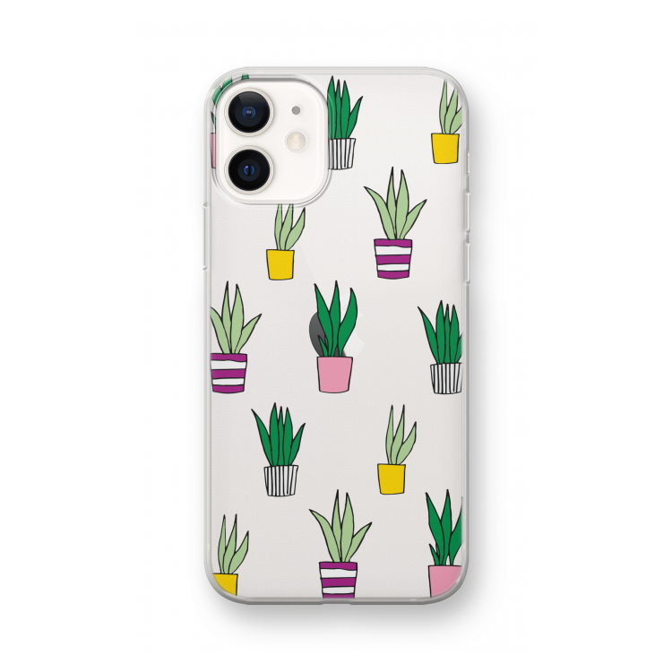 Sanseveria: iPhone 12 mini Transparant Hoesje