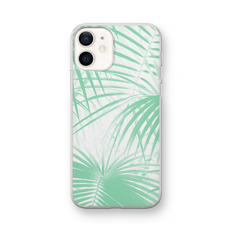 Palmbladeren: iPhone 12 mini Transparant Hoesje